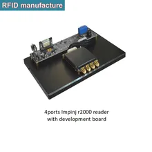 1 шт. 4 порта Impinj R2000 UHF RFID считыватель Ethernet TCP/IP 902-928 МГц работает с 9dbi круговой антенной более сильный uhf rfid тег