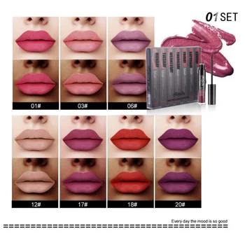 

1 Set/7 Pcs Makeup 7 Days Matte Lipstick Kit Long Lasting Lip Gloss Set Waterproof Women Lips Make Up Beauty Cosmetics