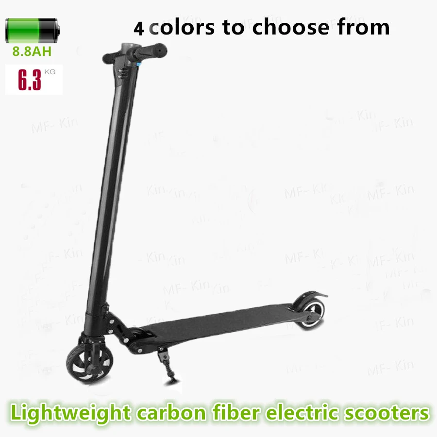 

2017 Hot Portable mini Two-wheel Folding Electric Scooter Bicycle Hoverboard Carbon Fiber Scooters With LG 8.8Ah-10.4Ah Battery