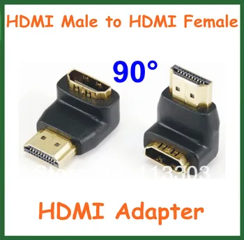 

20pcs HDMI Male to HDMI Female 90 Degree Angle Adapter HDMI Extend Cable Converter Connector for HDTV