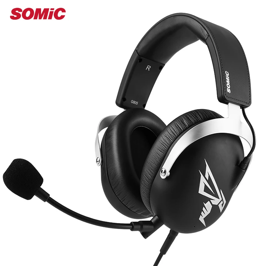 Somic G805 PS4 игровая гарнитура 7 1 виртуальной шлем 3 5 мм проводные стерео наушники с