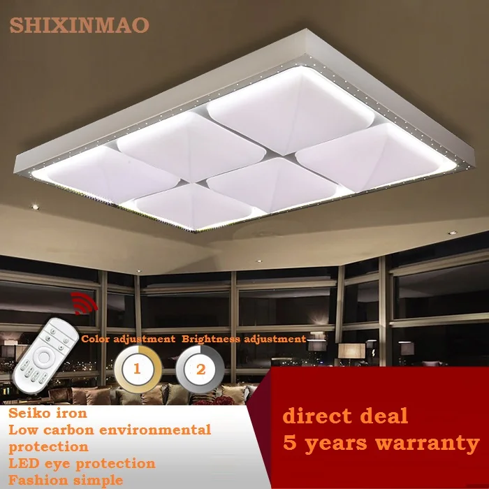 

Rectangular & Square Hardware Acrylic LED Ceiling Light Living Room Bedroom Study Lighting Commercial LED Ceiling lamp 110-240V