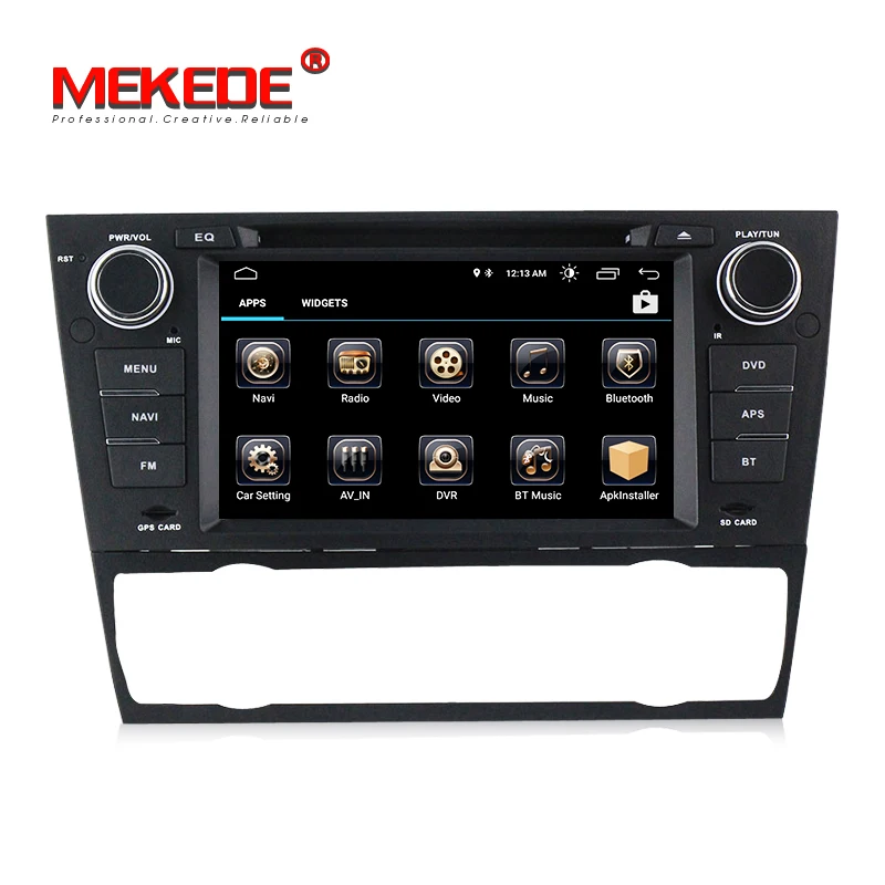 Discount MEKEDE Quad Core 1024*600 Auto Car DVD Stereo for BMW E90 E91 E92 E93 Android 8.1 Wifi GPS Bluetooth Radio Navigation Canbus 2