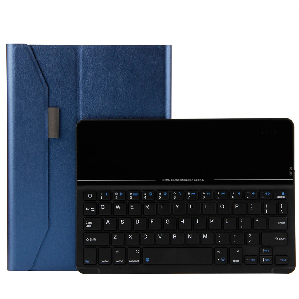 Kemile для нового ipad Ultra Slim стекло Bluetooth 3,0 клавиатура чехол для нового ipad 2018 A1893 A1954 9,7 стенд W Съемная клавиатура