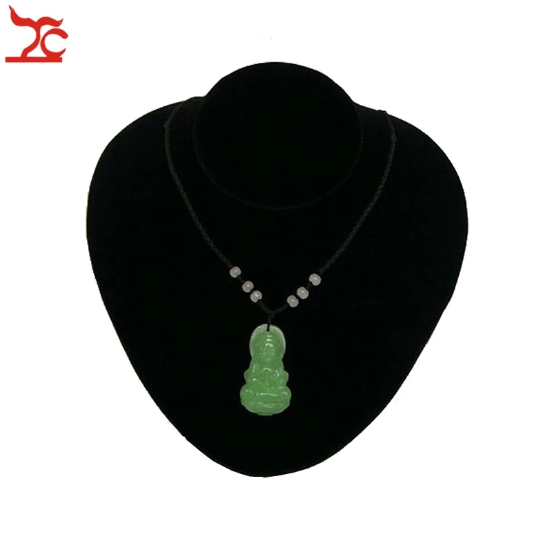 

Jewelry Display Props Necklace Holder Pendant Bust Horizontal Black Velvet Portrait Stand Mannequin