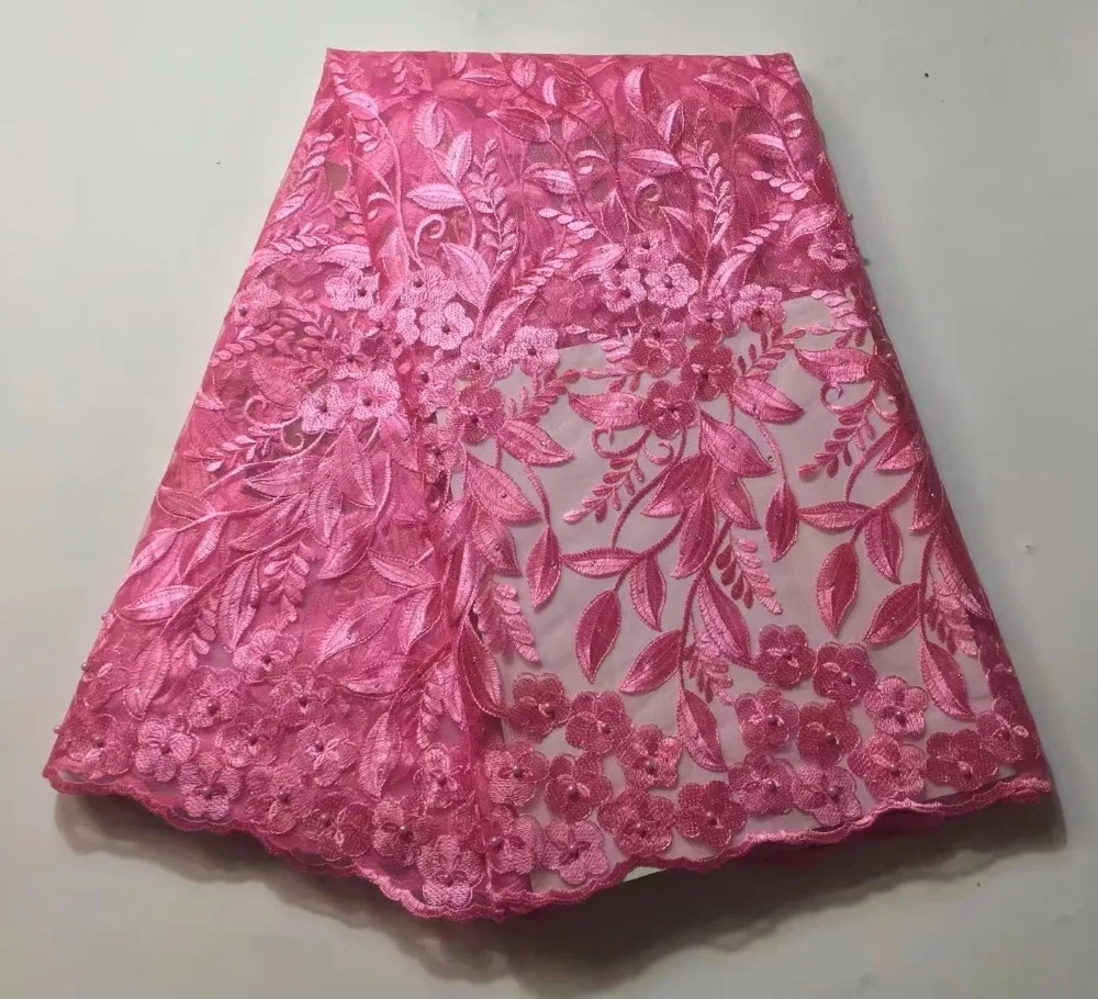 

Beautiful African tulle lace fabric multi color design lace embroidered fabric new coming nigerian french net lace xsm102