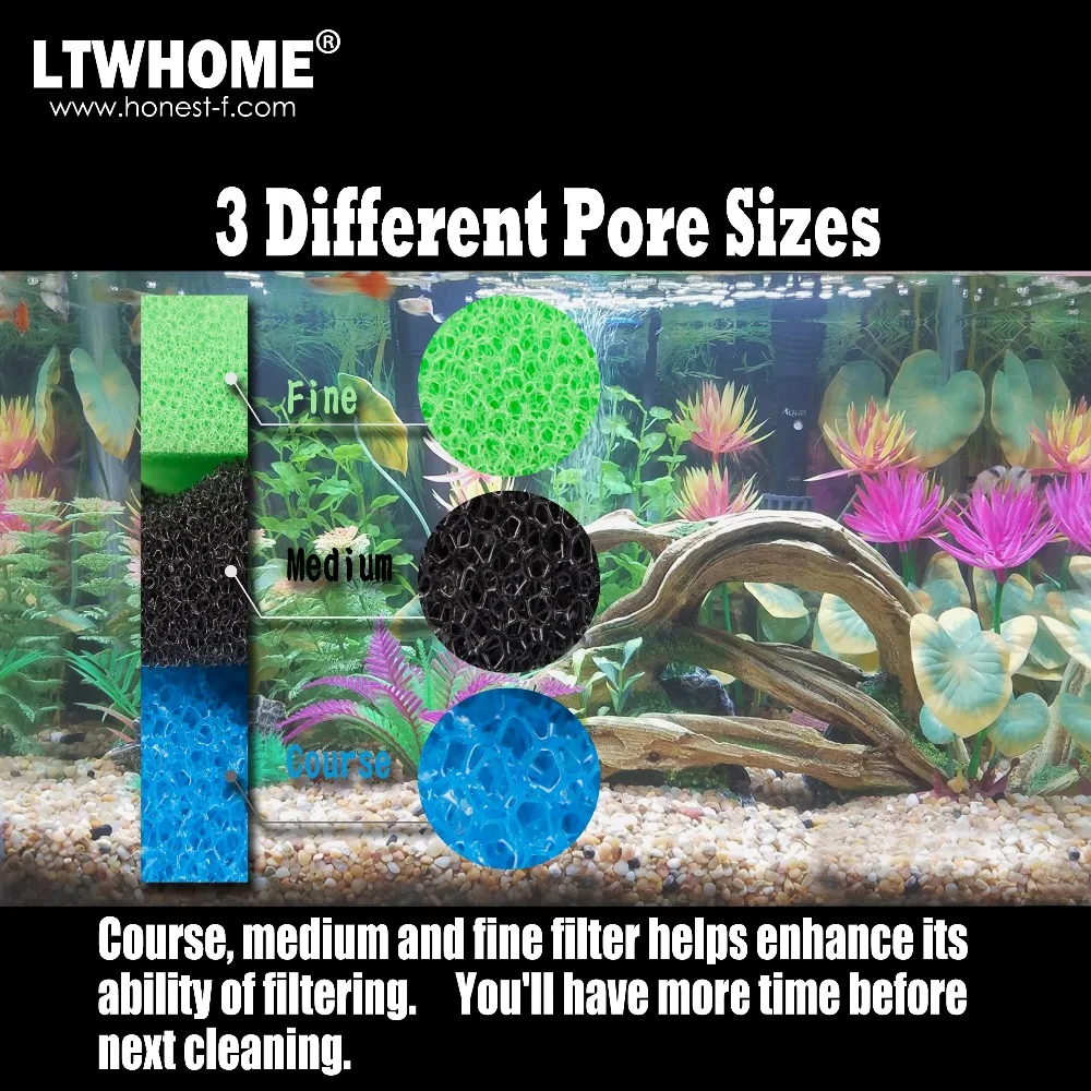 Набор поролоновых фильтров LTWHOME для пруда 17 &quotX 11&quot|foam filter|foam filter mediafilter foam |