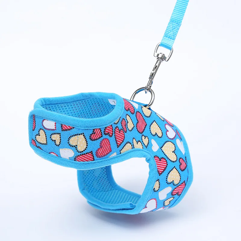 

2018 Pet Dog Harness Vest For Small Dogs Puppy Leash for Chihuahua Yorkshire French Bulldog Soft Cute Cartoon Print Dog Product