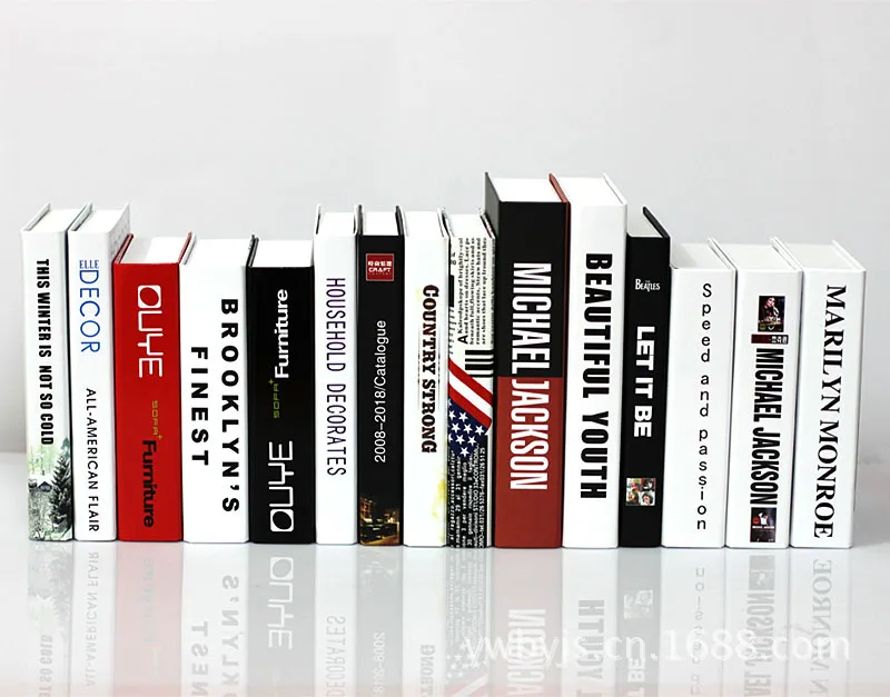 

10PC Manufacturers can be customized photography props decoration Book simulation YW-128 book