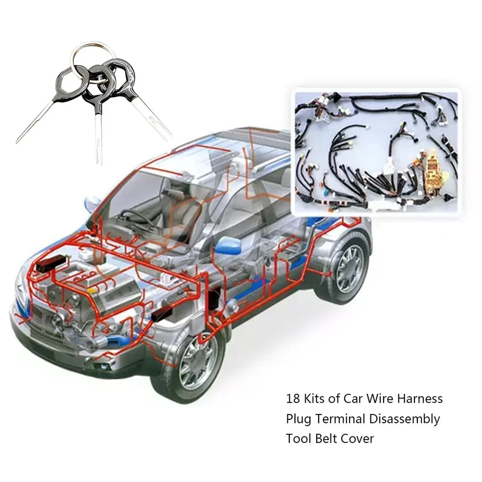Автомобильный жгут проводов разъем терминал инструмент для удаления 3 шт. push pin инструмент для ремонта автомобиля средство для удаления игл