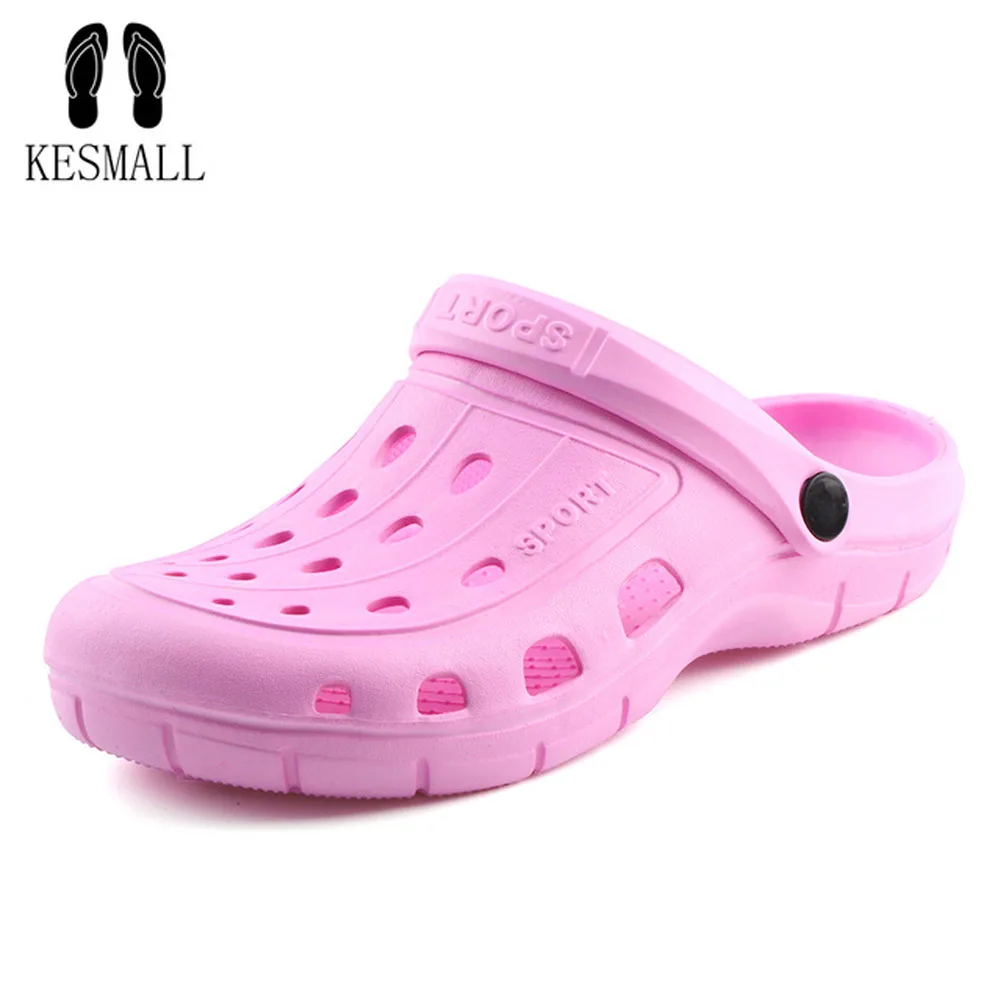 

KESMALL 2019 Summer Women Garden Clogs Slippers Beach EVA Sandals For Women Slip On Casual Waterproof Soft Shoes Drop Shipping