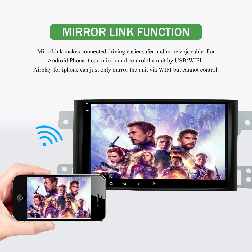 Clearance Bonroad Android 9.0 Car multimedia player For Suzuki grand vitara 2007-2011 radio gps navigation car audio video player 2G+16G 13