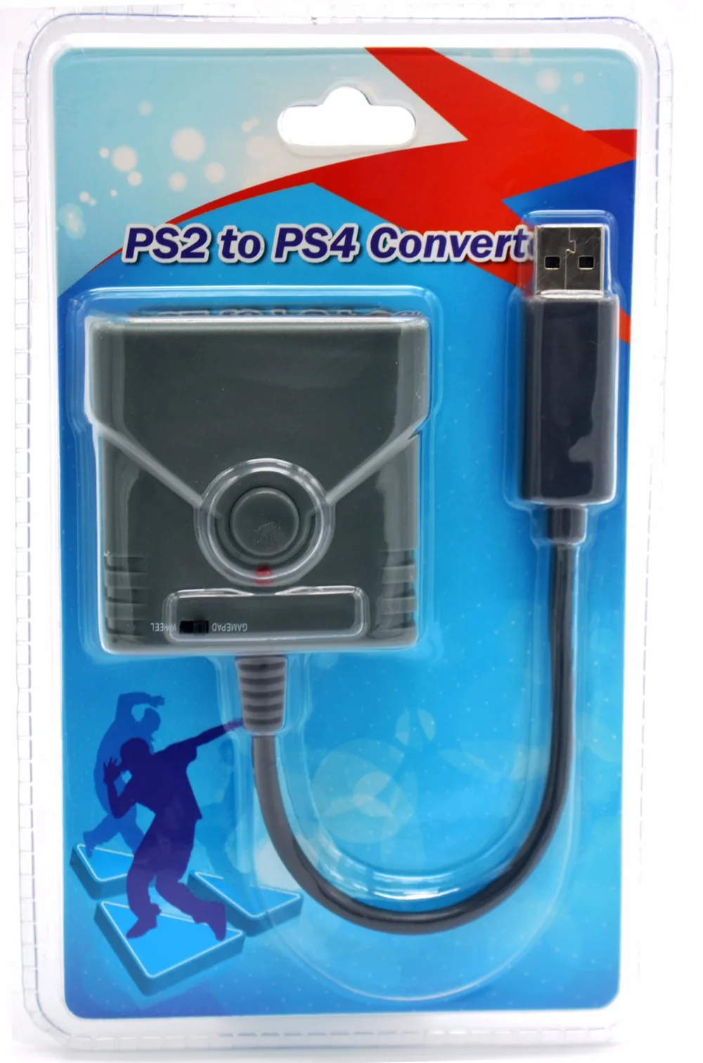 Брук USB usb-адаптер, конвертер для геймпада для PS2 для PS3/PS4 Конвертор использовать ваш PS2 проводной джойстик/геймпад с sony PS3/PS4