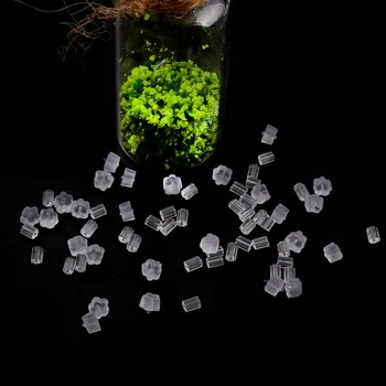 

Transparent Straight&Flower Rubber Earring Backs Earring Plugs Stud topper Back Plugs DIY Charms Connectors Jewelry Findings