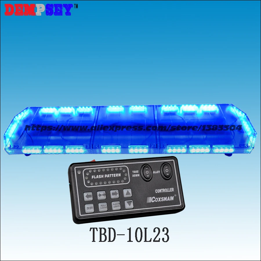 Tbd-10l23 светодиодный световой, синий сигнальная лампа, водонепроницаемый, для скорой помощи/пожарная машина/полиции/транспортного средства, 18 флэш-моделей