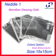 220gsm 100 шт Neddle1 150x150 мм черная тряпочка для чистки очков объектив микрофибра чистящая ткань индивидуальная упаковка