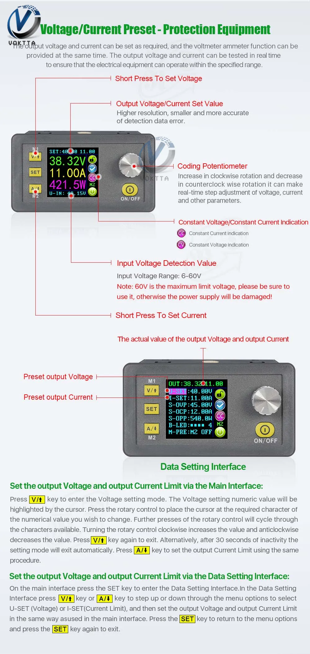 Dps5015 50v 15a comunicação tensão constante atual