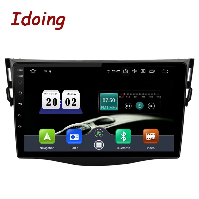 Top Idoing 9"Octa Core Car Android9.0 Radio Multimedia Player For Toyota RAV4 2007-2011 PX5 4G+64G GPS Navigation 2.5D IPS TDA 7850 1 Top Idoing 9"Octa Core Car Android9.0 Radio Multimedia Player For Toyota RAV4 2007-2011 PX5 4G+64G GPS Navigation 2.5D IPS TDA 7850 1