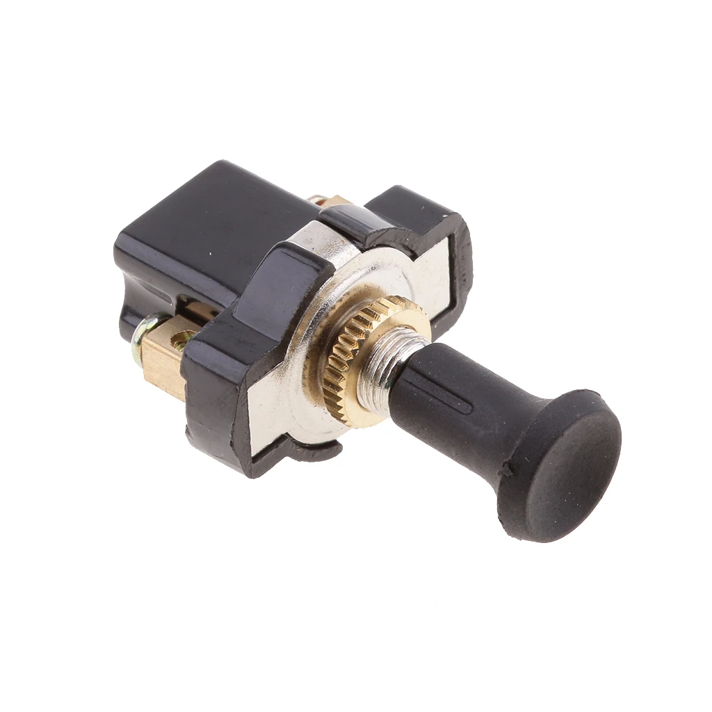 Universal Marine Caravan Farm Machine High performance On-Off Long Push Pull Switch Screw Terminals Breaker Wear Resistant