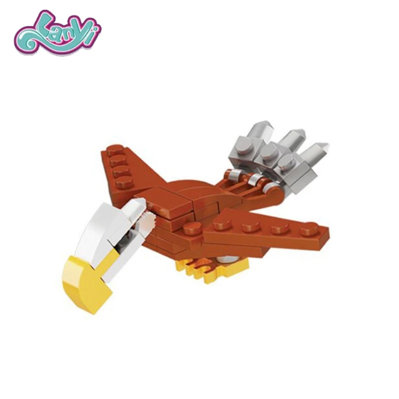 Lanyitoys Original animal world Legoings constructor modeling block kit particle assembled spell insert toys For Boys Girls Gift Lanyitoys Original animal world Legoings constructor modeling block kit particle assembled spell insert toys For Boys Girls Gift