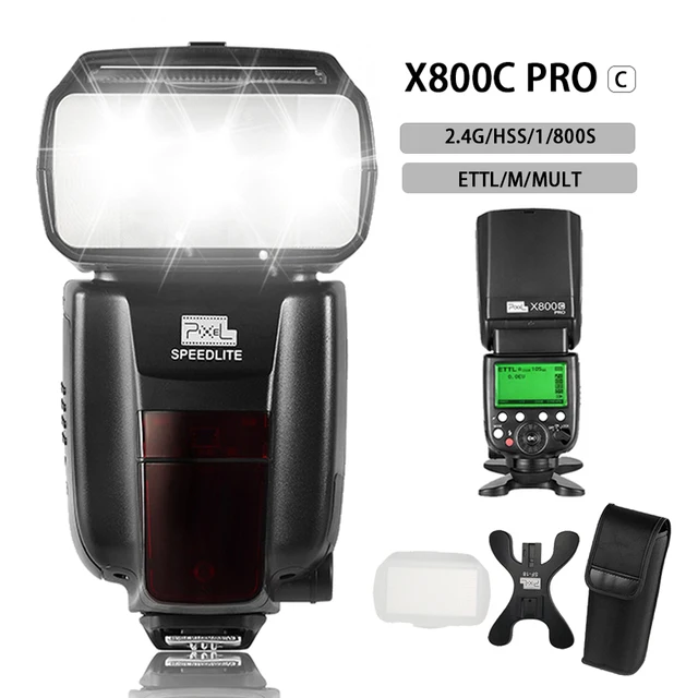 Pixel X800C Pro 2.4GHz Wireless E TTL High Speed Sync External Flash