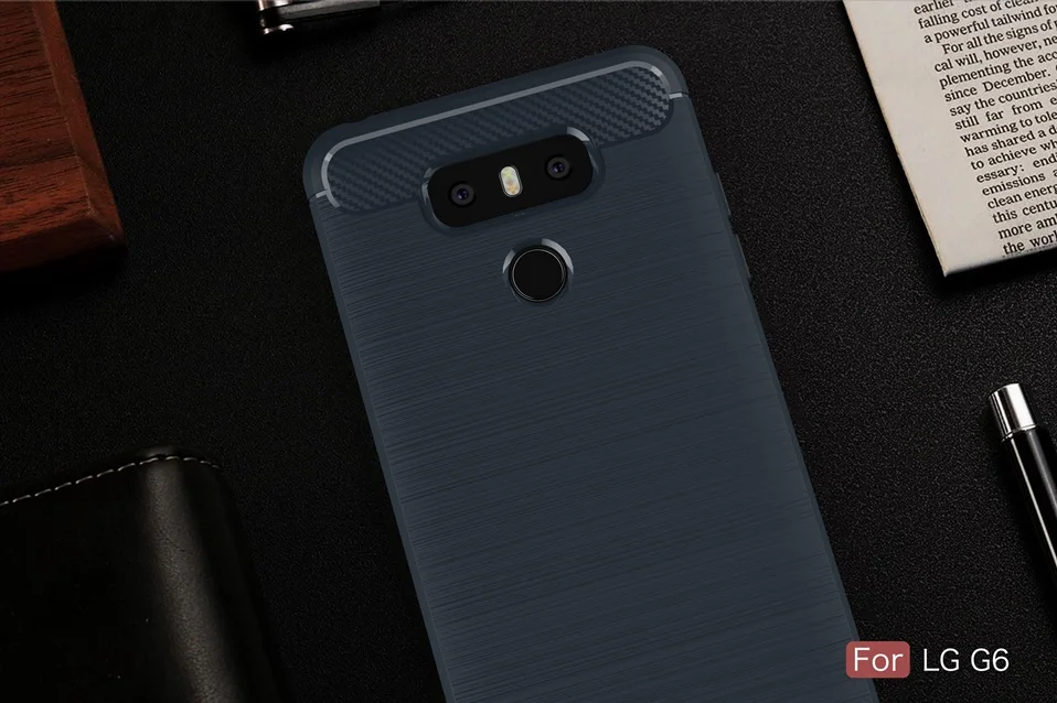Carbon Fiber Case For LG G6 Soft TPU Silicon Luxury business Style Cover on LG Q6 Q7 K8 K10 2018 LG Q Stylus LG V30 V30S Coque   (13)