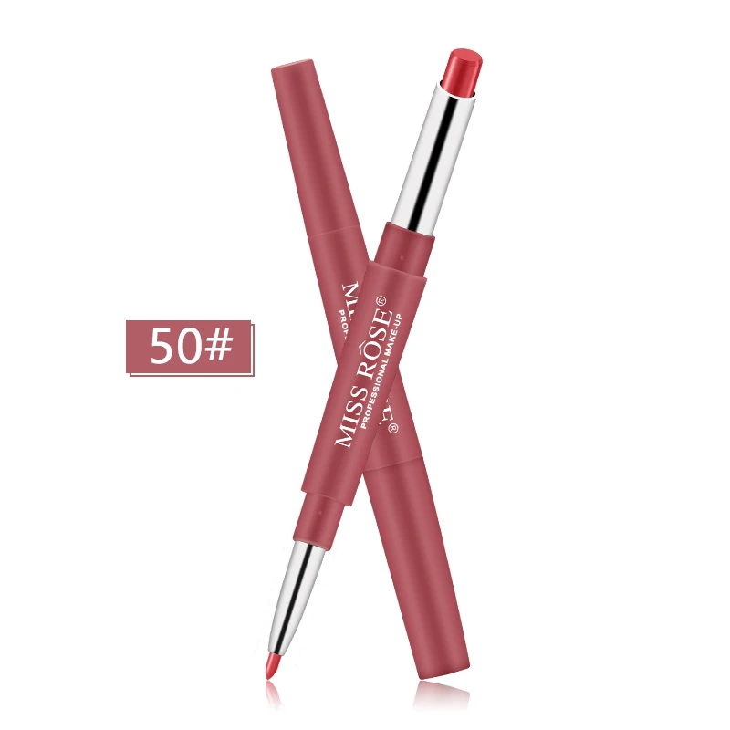 Профессиональный макияж, двойной карандаш Liplipstick, водостойкий стойкий оттенок, сексуальные красные губы, бархат, матовая подводка, ручка, помада, набор