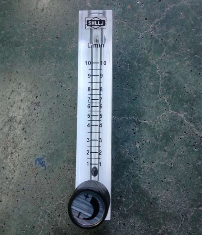 

LZQ-7 1-10LPM air flow meter gas flow meter Indicator with control valve for Oxygen conectrator flow adjustable Height 12cm
