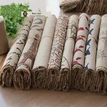 Закка Линен грубая пеньковая пластырь 25 см* 25 см 20шт хлопок ткань Сельский стиль лоскутное шитье Тильда фбрик шитье сделай сам ручная работа попробуйте