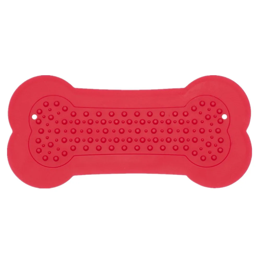 Силиконовая кормушка для собак, медленное лечение, настенный Дозирующий коврик, Тренировочный Коврик для купания для собак, чтобы отвлекать 8,28 - Цвет: Красный