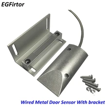 5 пар проводной датчик двери гаражный металлический роликовый затвор окна ворота датчик двери детектор с кронштейном Магнитный контактный переключатель N.C