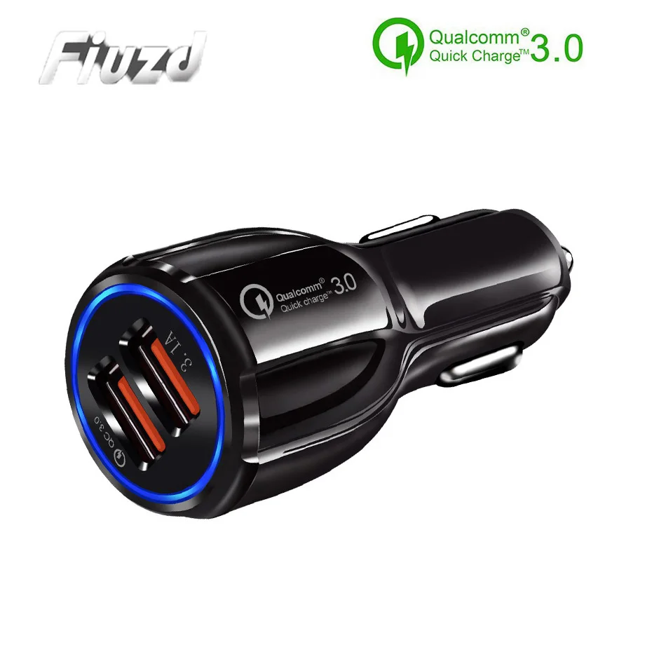 Quick Charge 3.0 Car Charger QC 3.0 Dual USB Charger For iphone Huawei Fast Charge Mobile Phone Travel Adapter Car-charger