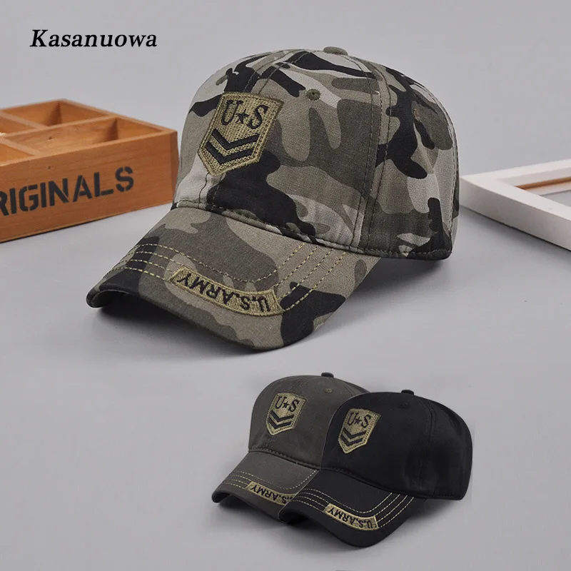 Kasanuowa Camouflage Color Baseball Caps for Women Embroidery Men