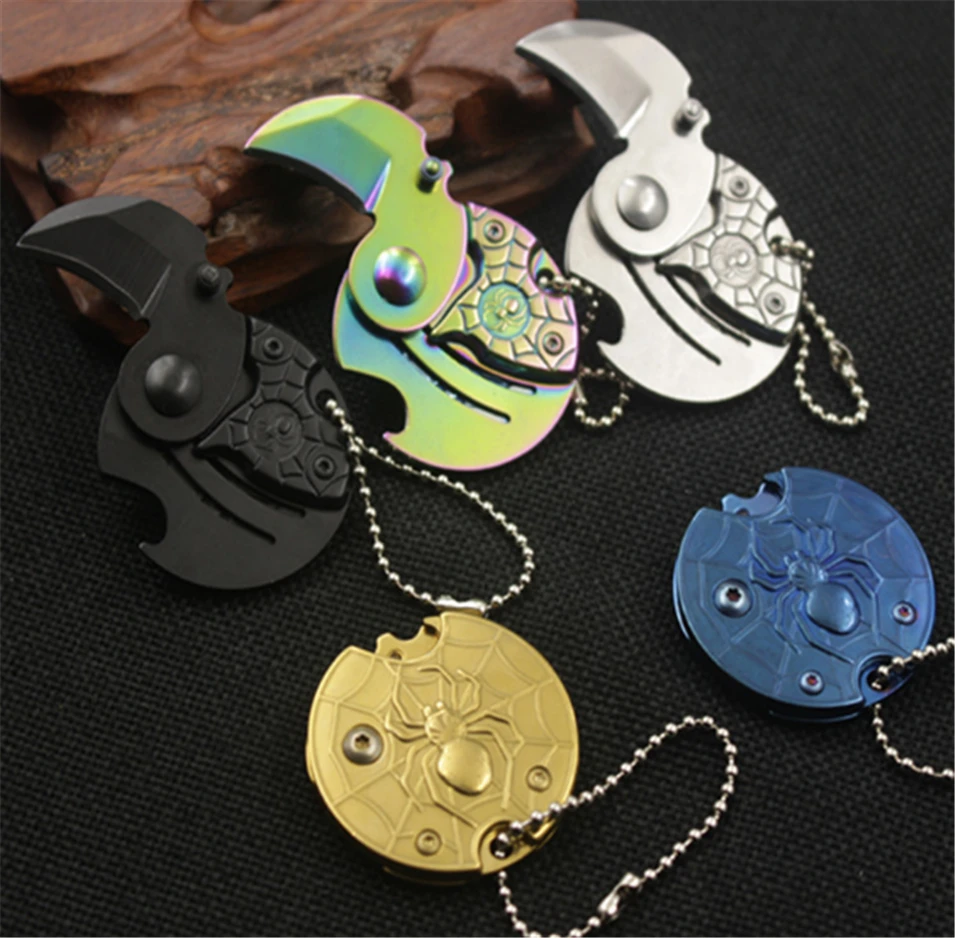 Mini Folding Pocket Knife EDC Coin knives Hanging Keychain Gift