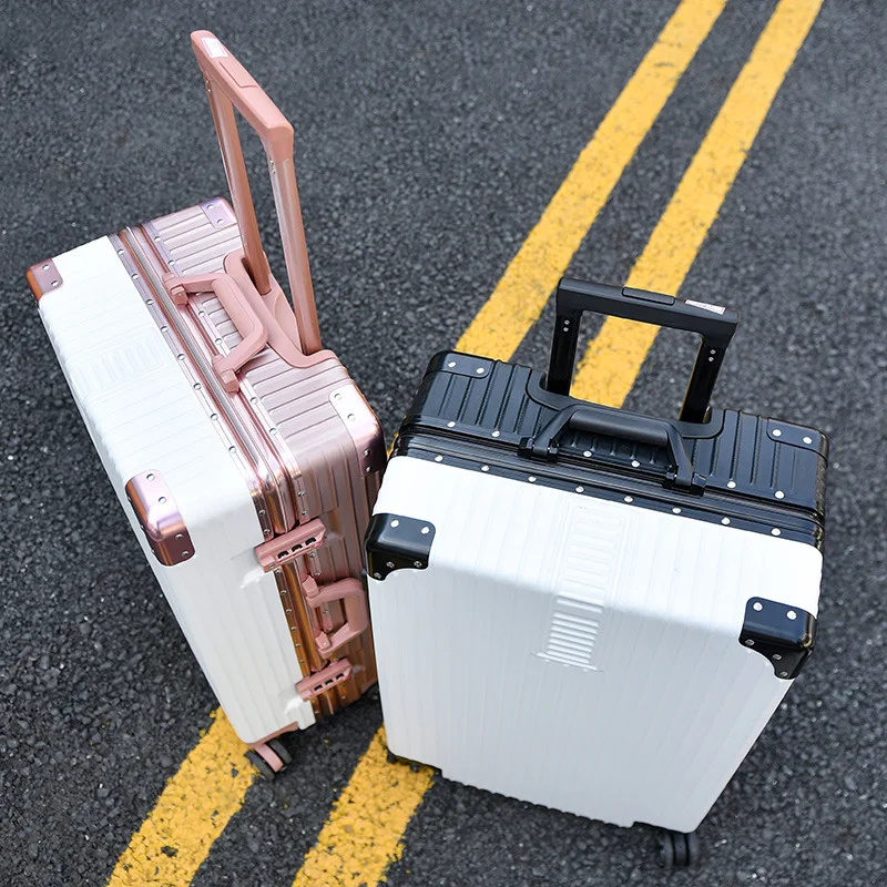 

KAWEIDA 20''24 28 inch abs+pc hardside case trolley luggage on universal wheels girl fashion korea travel luggage with rod