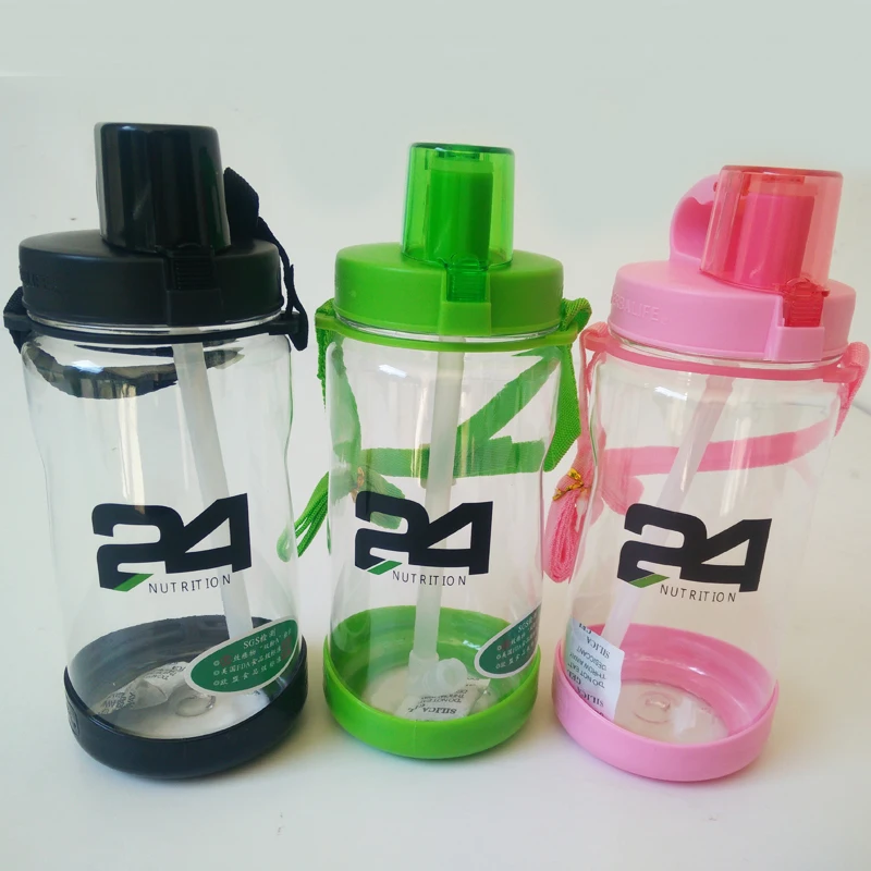 

1000ml Herbalife Nutrition sports hiking water bottle Fitness Straw Food grade plastic water bottle