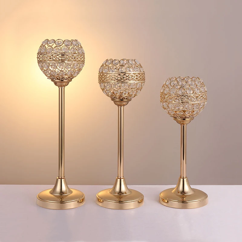 Paris Church Wedding Gold Plated Crystal Glass Vase Flower Pot Candle Holder Stage Decoration Christmas Table Candle Light Decor Paris Church Wedding Gold Plated Crystal Glass Vase Flower Pot Candle Holder Stage Decoration Christmas Table Candle Light Decor