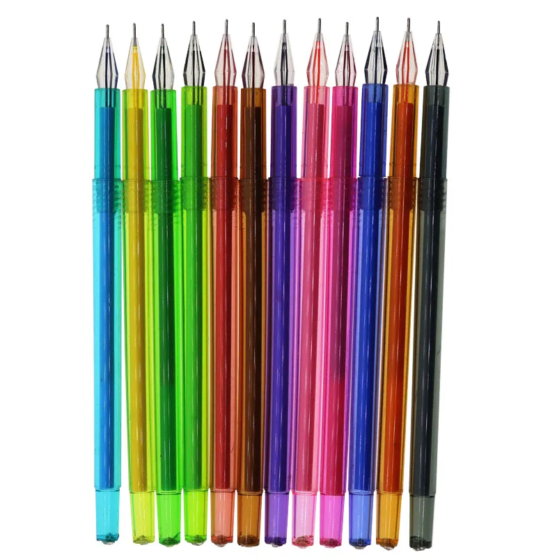 

1pcs 0.38mm Nib Color Gel Pen Student School Painting Creative Stationery Gift New Strange Crystal Fountain Pen