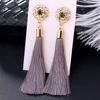 L&H Handmade Tassel Earrings For Women 2022 Fashion Female Drop Earrings Jewelry Vintage Statement Crystal Silk Long Earrings ► Photo 3/6