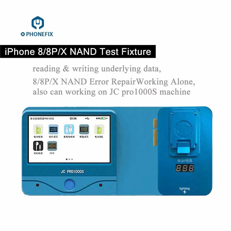 PHONEFIX JC Pro1000S NAND программатор SN Read Write Error Repair Tool для iPhone 8 8plus X ремонт материнской платы Обновление памяти