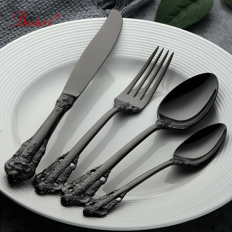 1 партия/24 шт. столовые приборы из нержавеющей стали 18/10|set dinner|dinnerware setcutlery set |