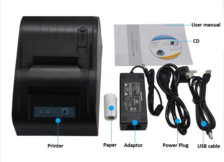 

TP-5806 CE/CCC/FCC certificated 58mm thermal receipt printing USB, Serial, Parallel, Bluetooth mini printer
