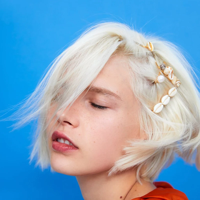 

Bohemian Beach Seashore Shell Simulated Pearl Fashion Hair Clip and Pins Barrettes For Women Girl Luxury Party Statement Jewelry