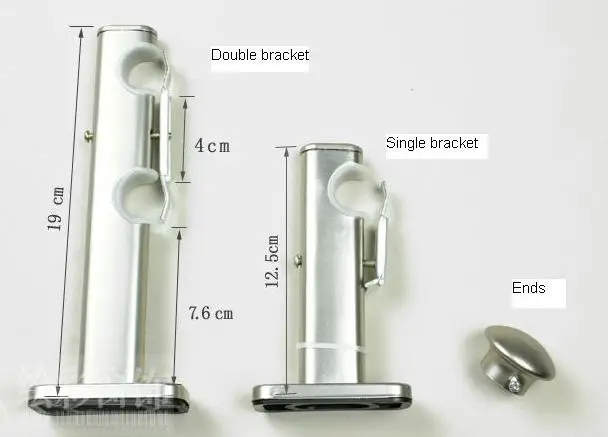Металлический Конический дизайн finial eco plate процесс качества 22 мм 7/8-IN dia.0.8mmT одиночный карниз+ Znic кронштейны+ кольца из нержавеющей стали