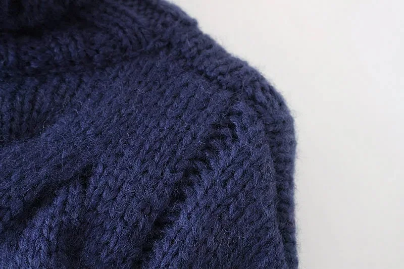 Wixra, женские теплые свитера, Осень-зима, пуловер с высоким воротом, повседневные однотонные свитера, свитер большого размера
