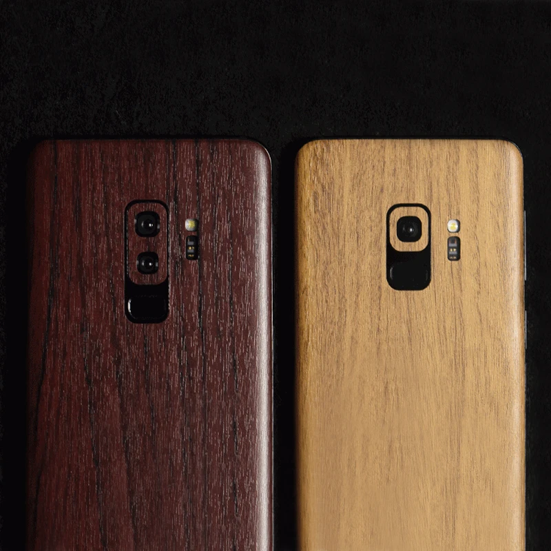 MLLSE High Simulation Wood Grain Sticker 3M Phone Back Paste Sticker For SAMSUNG Galaxy S9S9 Plus Wood Skin Protective Film (5)