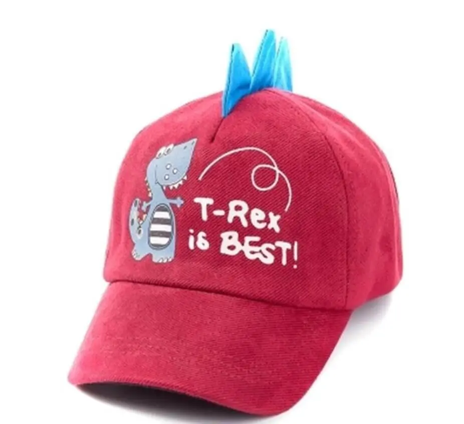 2019 Детская кепка для мальчиков, бейсбольная кепка с изображением милого динозавра для детей 3-8 лет, Кепка в стиле хип-хоп, подарок для детей