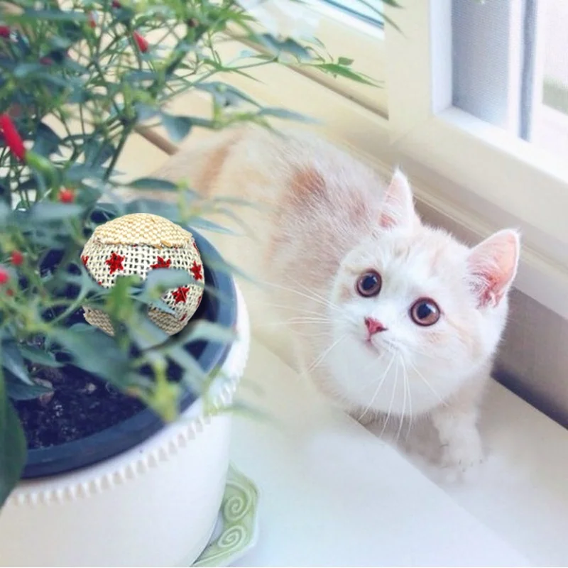 4 шт. для домашнего питомца котенка кошки игрушка игральные шарики прекрасная