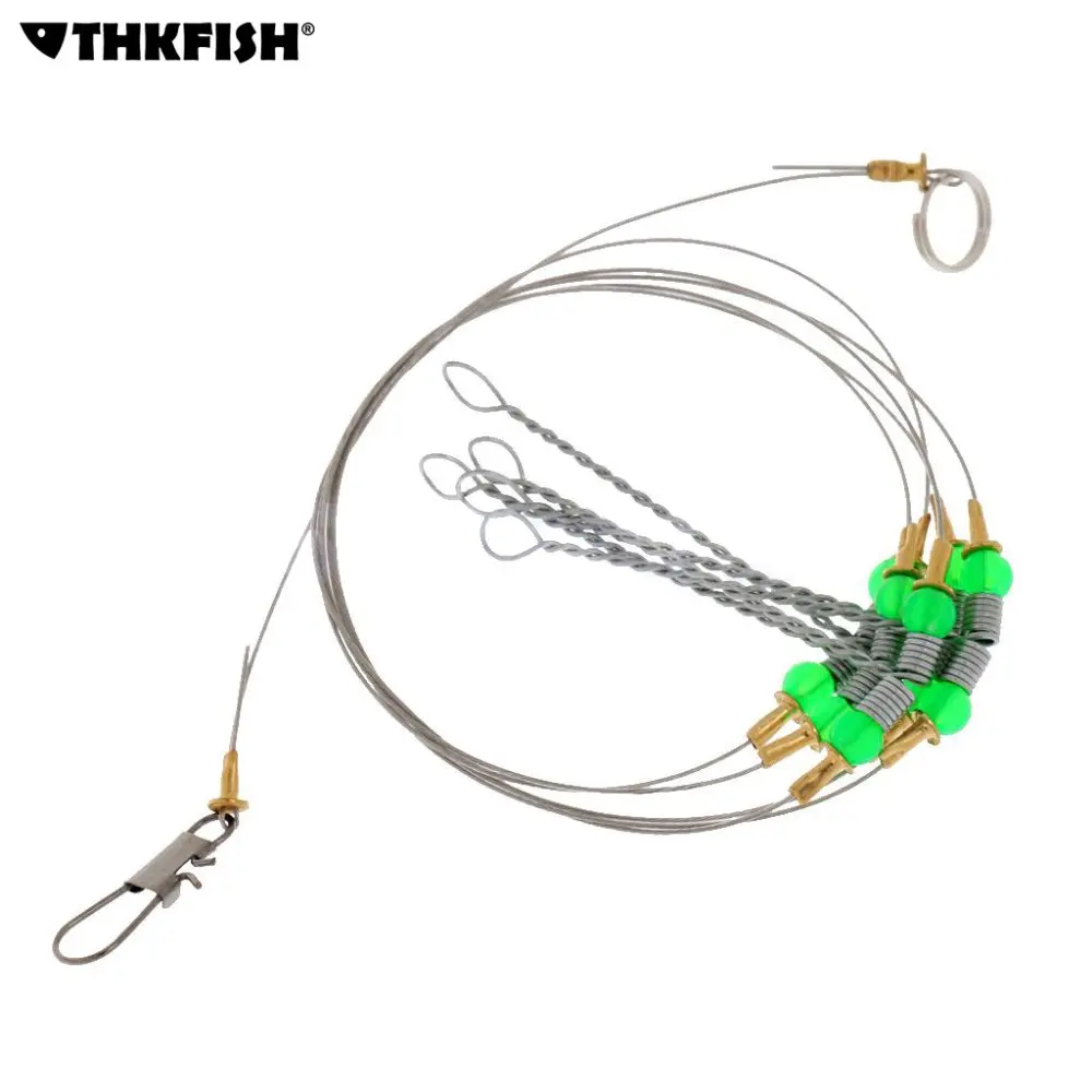 20Pcs 5 Arms Swivel String Fishing Hook Anti Winding Practical Sea