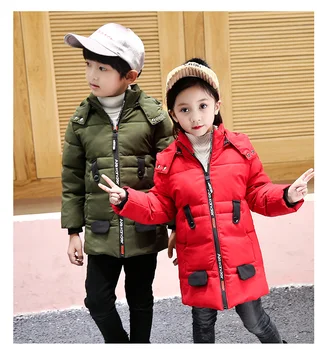 2018 New Children Jackets Boys Girls Winter down coat Baby Winter Coat Kids warm outerwear Hooded Coat snowsuit Overcoat Clothes